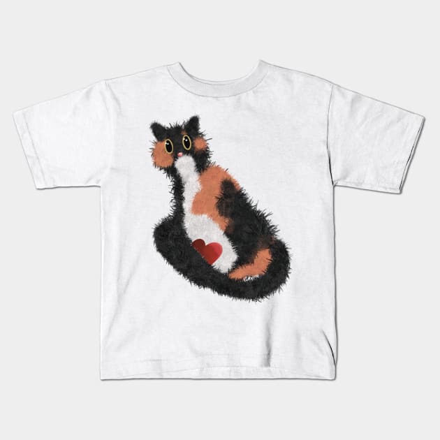 Sorry, My Cat Is My Valentine Kids T-Shirt by Jennggaa